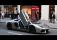 Водитель Lamborghini Aventador шумно ездиет по Лондону